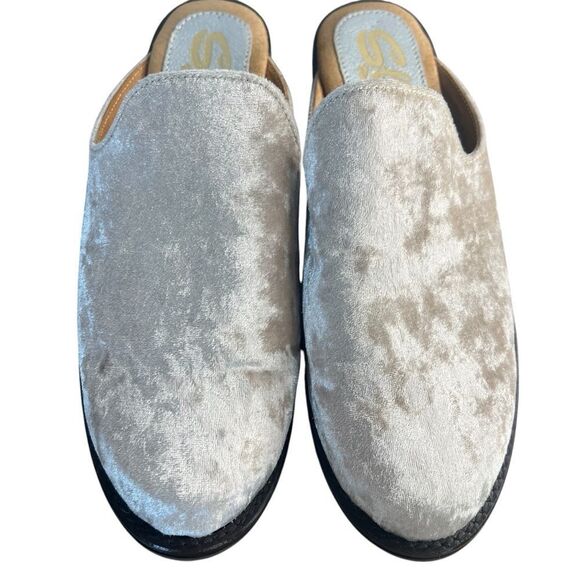 Sbicca Citrine Mule Womens 9M Ice Velvet Slip On Shoes Boho Quiet Luxury - Picture 2 of 7